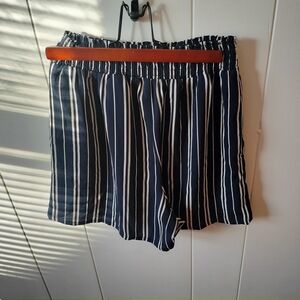 H&M Navy and White Striped Kids Shorts